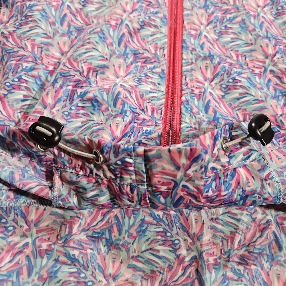 NWT Simply Southern Rain Jacket Women XL Multicolor Floral Lightweight Hooded - Picture 9 of 14
